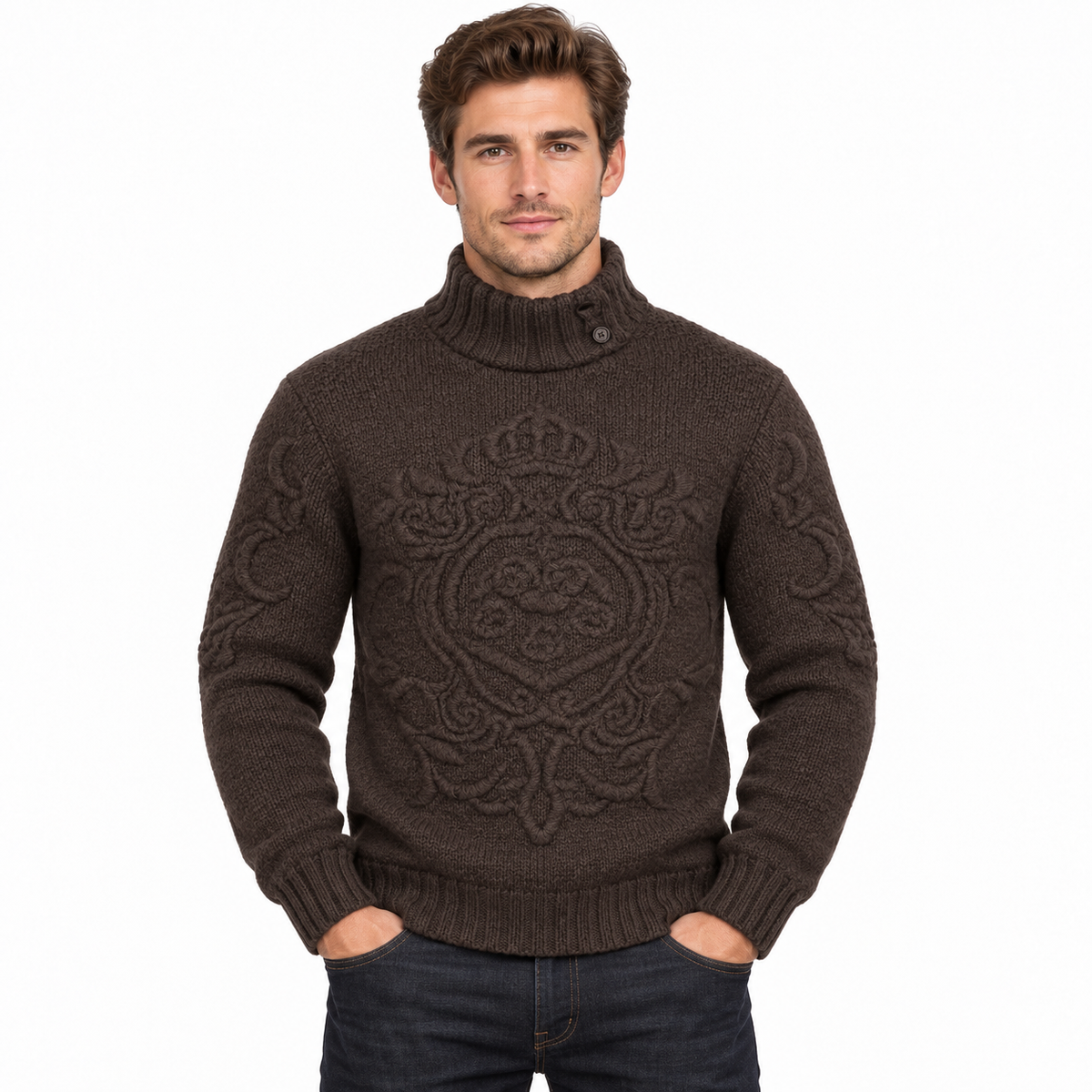 Dolce & Gabbana Sweater Rilievo ブラウン|ニット