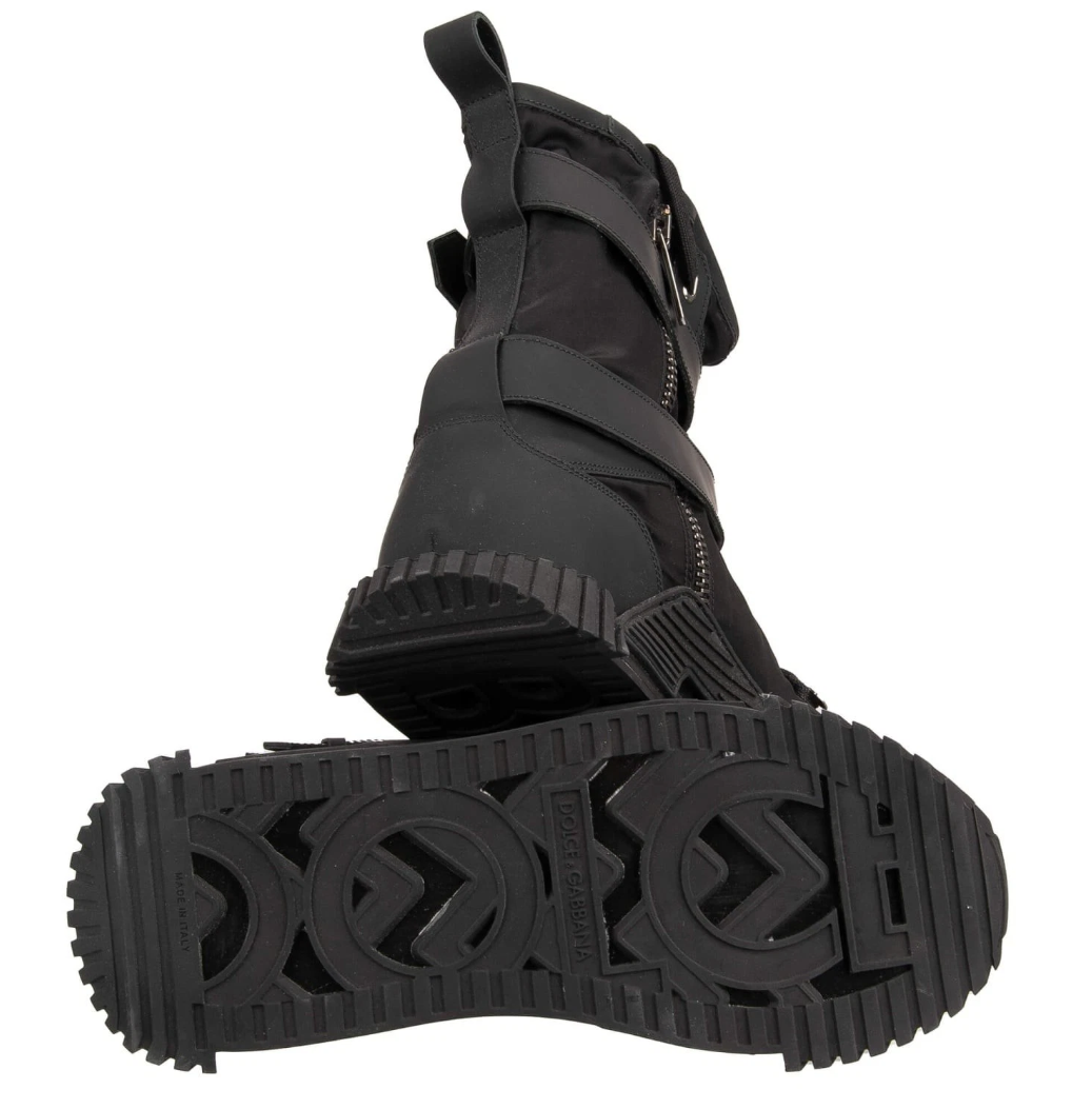 Dolce & Gabbana Sneaker Alta Nylon Gomma ブラック|スニーカー