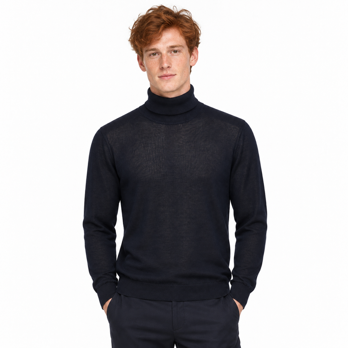 Dolce & Gabbana Turtleneck Wool ブルー|ニット