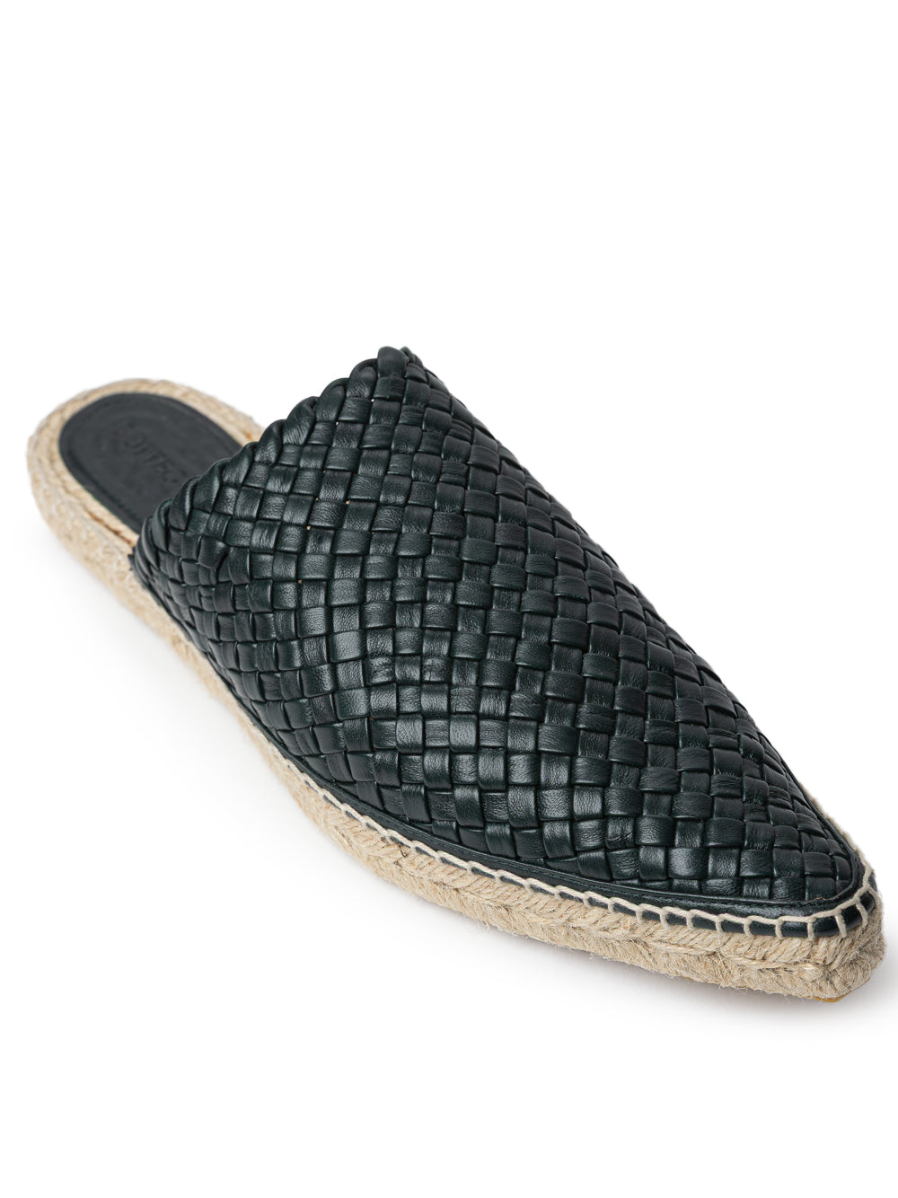 Bottega Veneta Dark グリーン Intreccio Lagoon Espadrilles｜ローファー