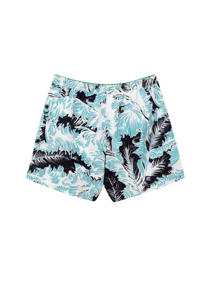 Bottega Veneta Feather Print Boxer Costume｜水着