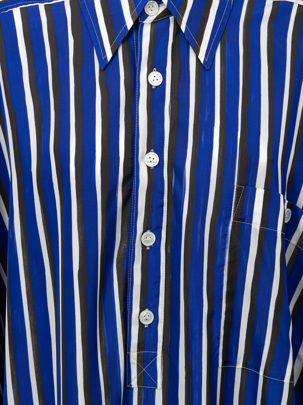 Bottega Veneta Shirt-Style Long Dress ブルー｜ワンピース