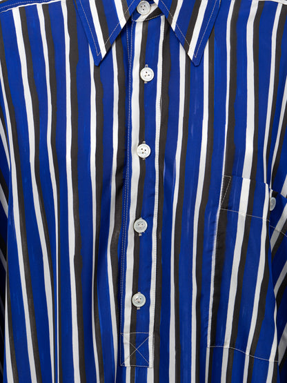 Bottega Veneta Shirt-Style Long Dress ブルー｜ワンピース