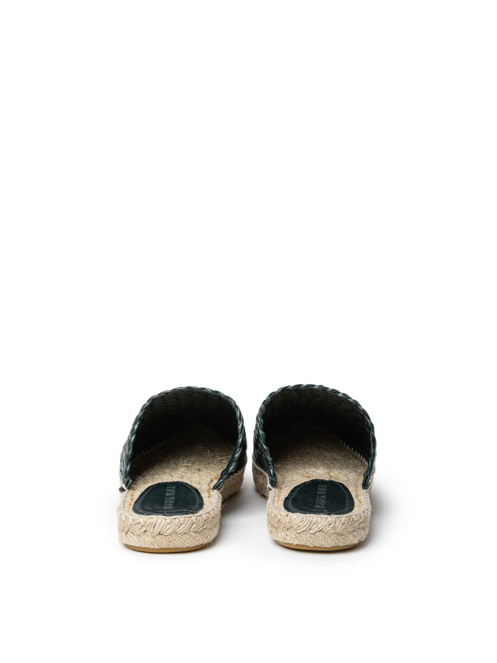 Bottega Veneta Dark グリーン Intreccio Lagoon Espadrilles｜ローファー