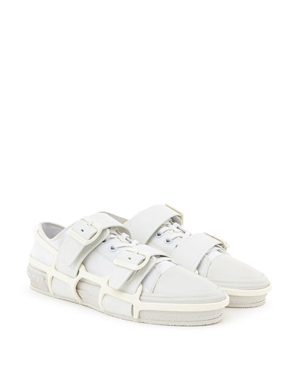 Burberry ホワイト Canvas Sneaker with Rubber Outer Frame｜スニーカー