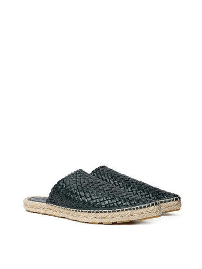 Bottega Veneta Dark グリーン Intreccio Lagoon Espadrilles｜ローファー