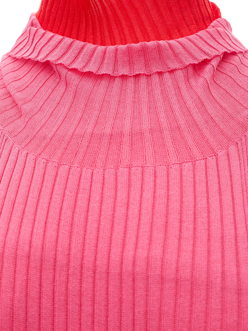 Bottega Veneta Stretch Knit Long Dress with Fringes｜ワンピース