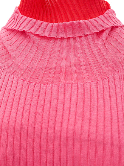 Bottega Veneta Stretch Knit Long Dress with Fringes｜ワンピース