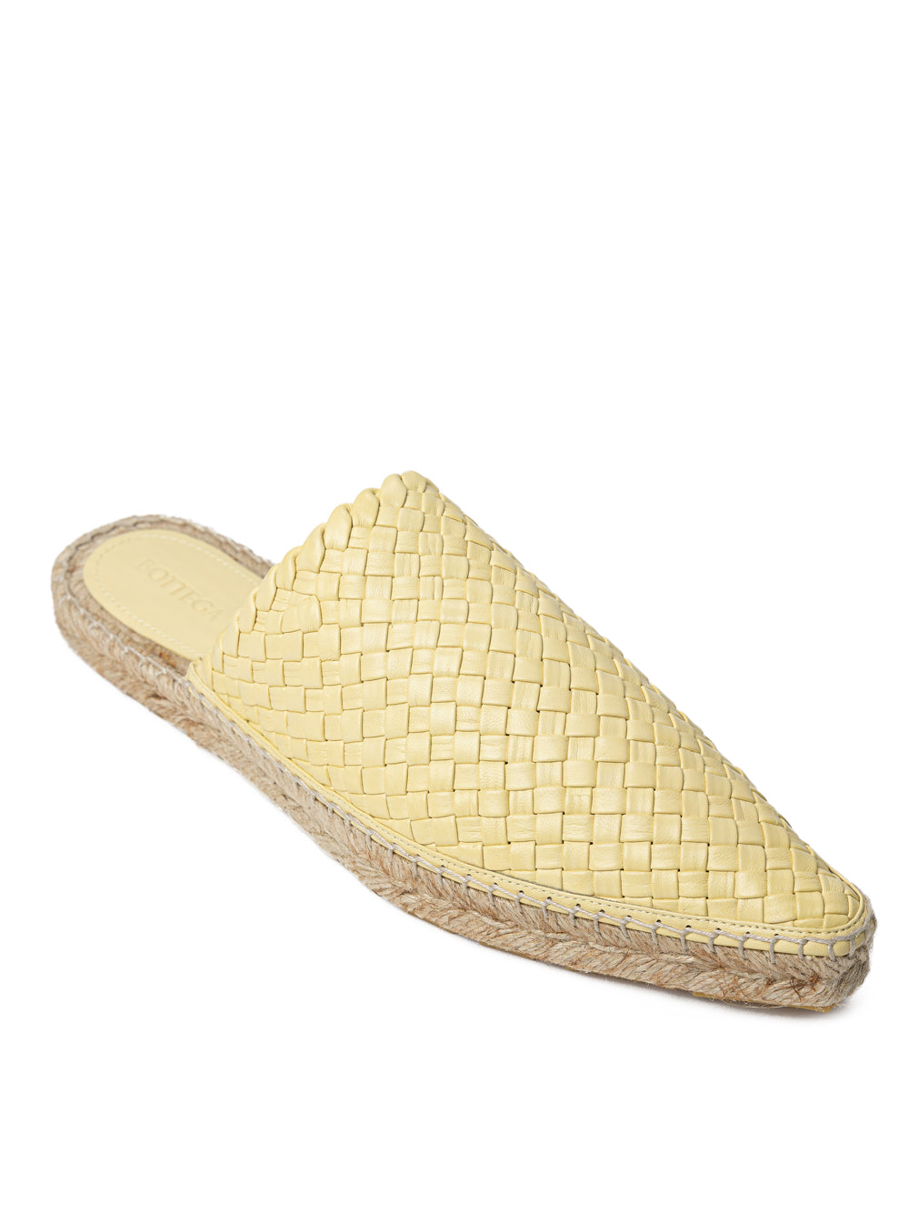Bottega Veneta Lagoon Espadrilles in イエロー with Intreccio Bottega Veneta｜ローファー