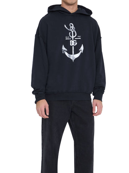 Dolce & Gabbana Hoodie with Marina Print.｜ニット