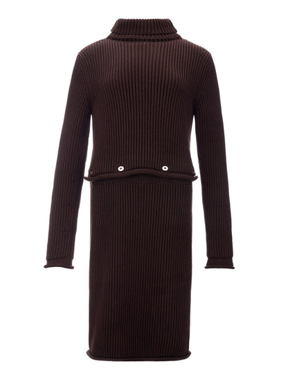 Bottega Veneta Chunky Cotton Ribbed Dress｜ワンピース