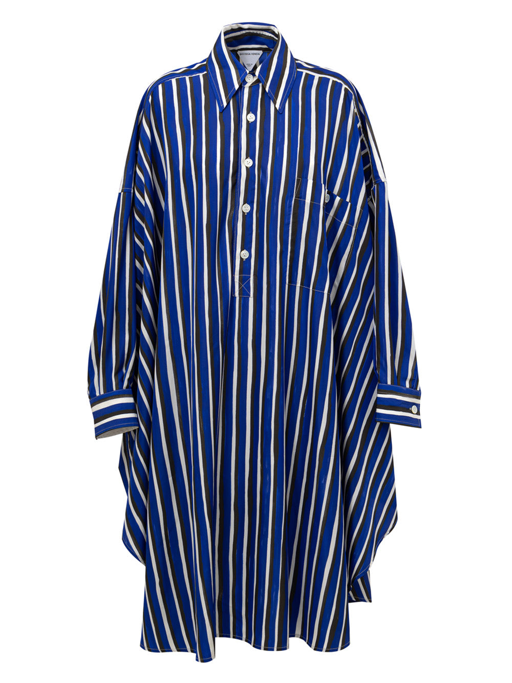 Bottega Veneta Shirt-Style Long Dress ブルー｜ワンピース