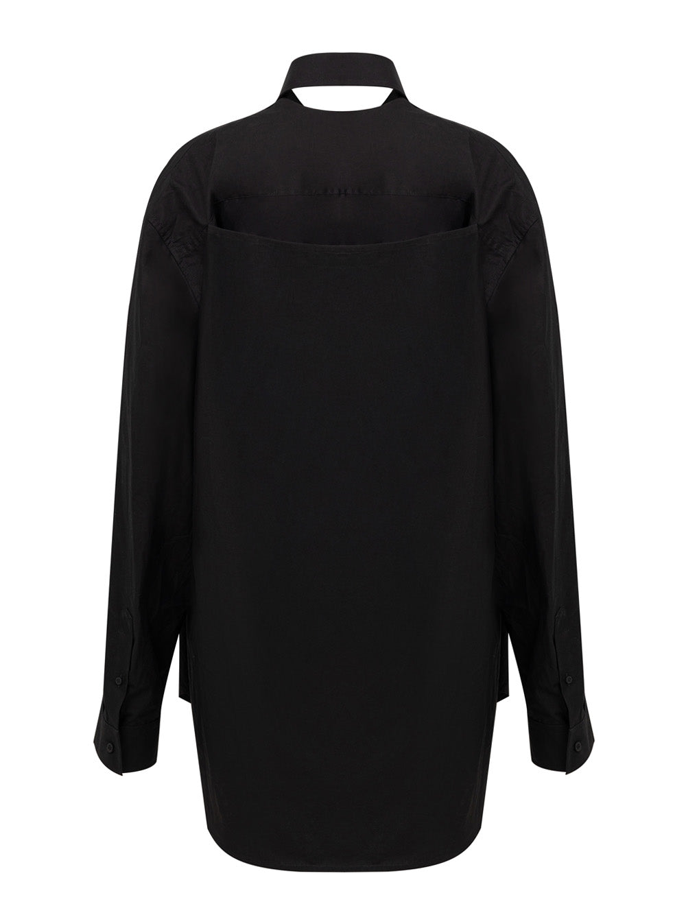 Balenciaga Shirt-Style Long Dress ブラック｜ワンピース