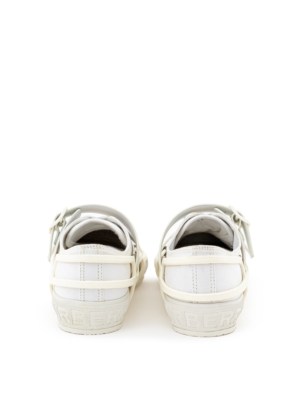 Burberry ホワイト Canvas Sneaker with Rubber Outer Frame｜スニーカー