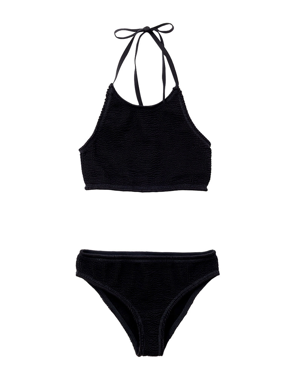 Bottega Veneta Two Piece Swimsuit in ブラック Mille Pieghe Bottega Veneta｜水着