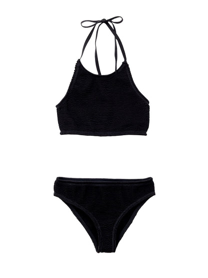 Bottega Veneta Two Piece Swimsuit in ブラック Mille Pieghe Bottega Veneta｜水着