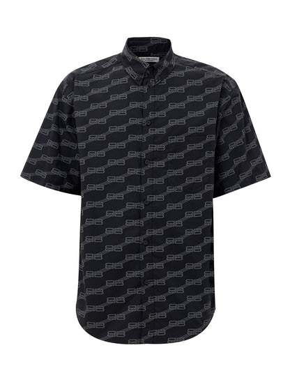 Balenciaga Allover Logo Short Sleeve Shirt｜シャツ
