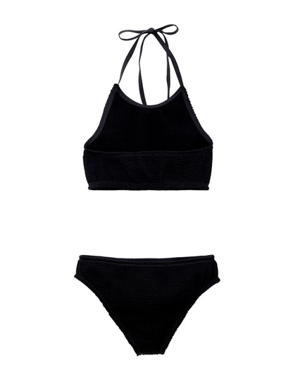 Bottega Veneta Two Piece Swimsuit in ブラック Mille Pieghe Bottega Veneta｜水着