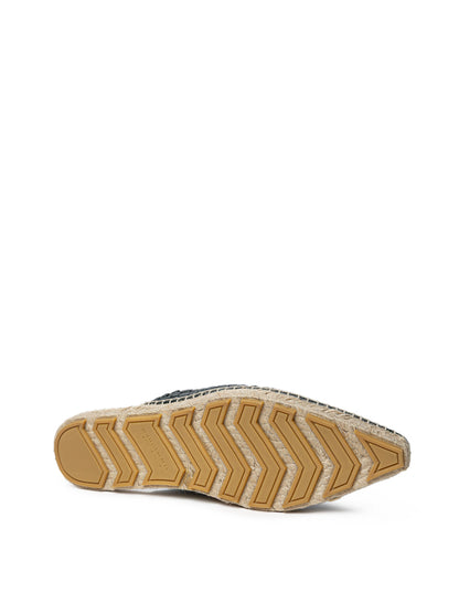 Bottega Veneta Dark グリーン Intreccio Lagoon Espadrilles｜ローファー