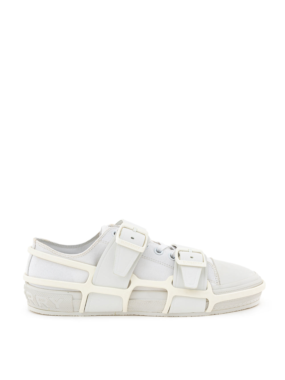 Burberry ホワイト Canvas Sneaker with Rubber Outer Frame｜スニーカー