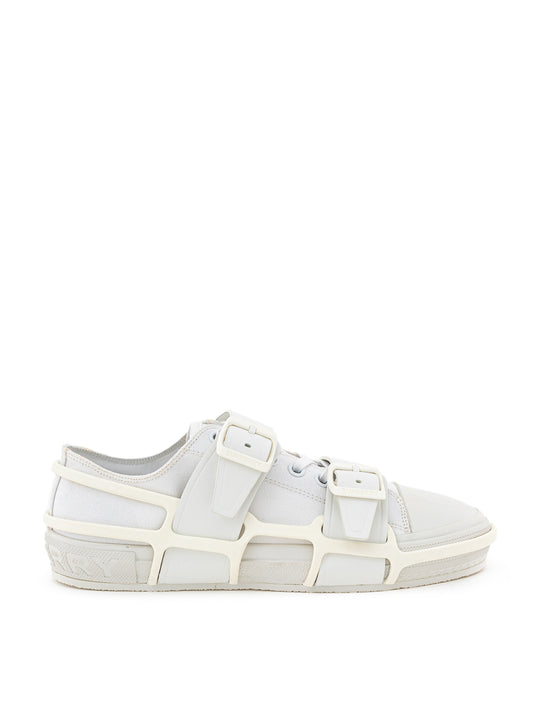 Burberry ホワイト Canvas Sneaker with Rubber Outer Frame｜スニーカー