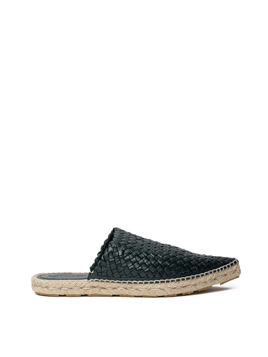 Bottega Veneta Dark グリーン Intreccio Lagoon Espadrilles｜ローファー