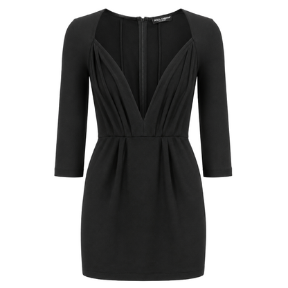 Dolce & Gabbana Dress Short V-Neck ブラック｜ワンピース