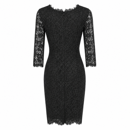 Dolce & Gabbana Dress Lace Sleeve Long ブラック｜ワンピース