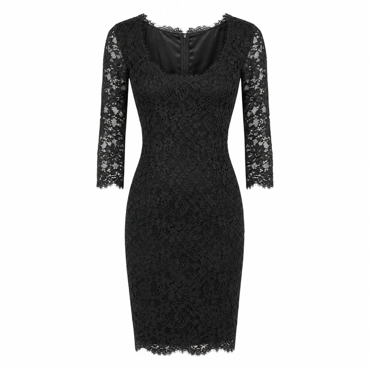 Dolce & Gabbana Dress Lace Sleeve Long ブラック｜ワンピース