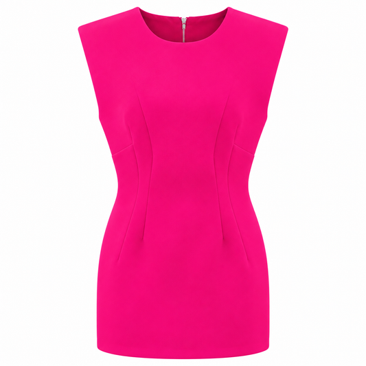 Dolce & Gabbana Sheath Dress Sleeveless フューシャ｜ワンピース