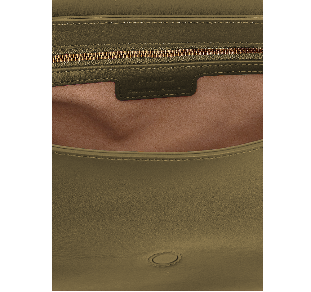 Pinko Saddle Classic グリーン｜ショルダーバッグ