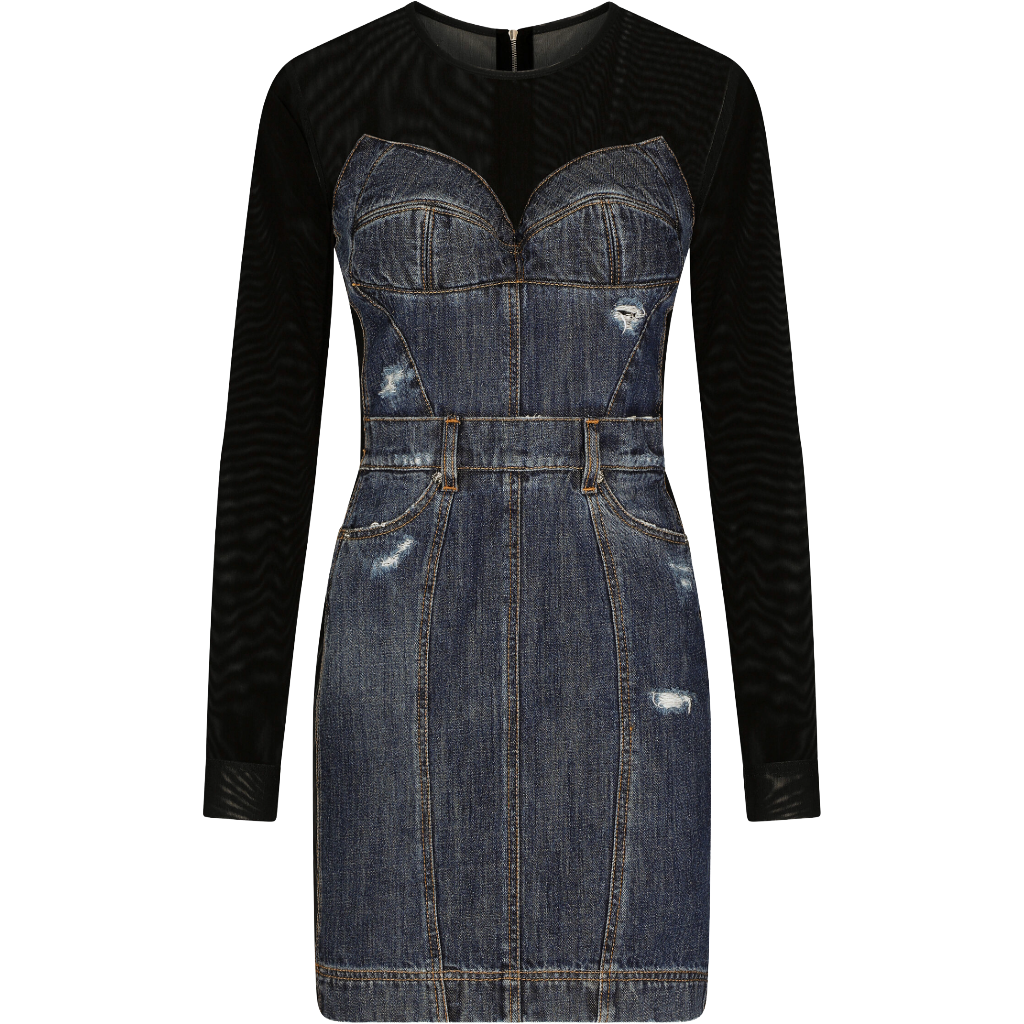 Dolce & Gabbana Dress Short Denim マルチカラー｜デニム