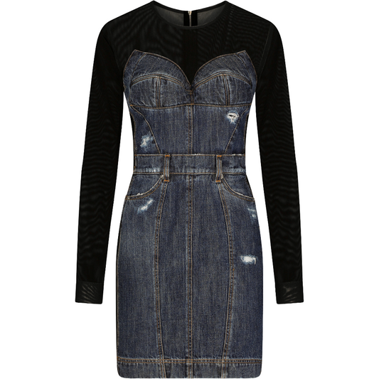 Dolce & Gabbana Dress Short Denim マルチカラー｜デニム