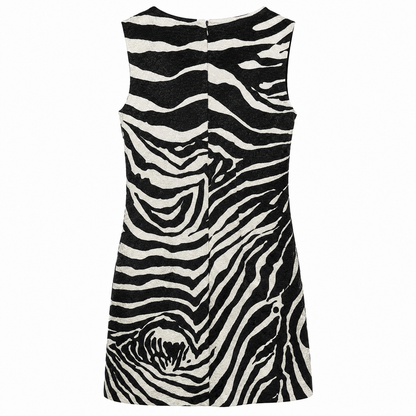 Dolce & Gabbana Dress Zebra Short ブラック｜ワンピース