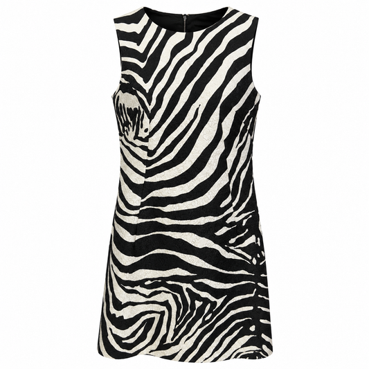 Dolce & Gabbana Dress Zebra Short ブラック｜ワンピース