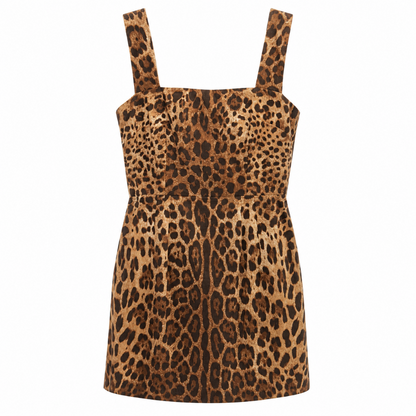 Dolce & Gabbana Dress Leopardato ブラウン｜ワンピース