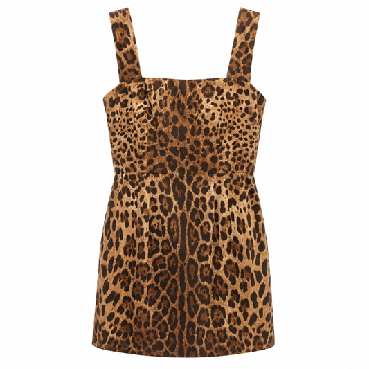Dolce & Gabbana Dress Leopardato ブラウン｜ワンピース