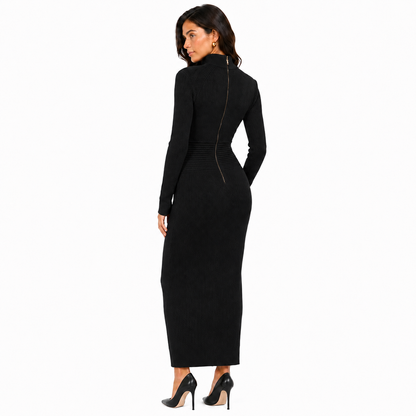 Balmain Dress Ribbed ブラック｜ワンピース