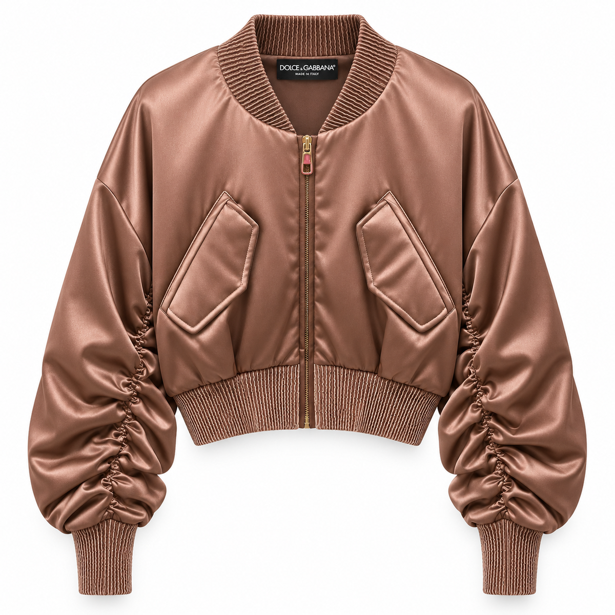 Dolce & Gabbana Bomber Plissetato ブラウン｜ジャケット