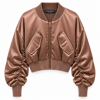 Dolce & Gabbana Bomber Plissetato ブラウン｜ジャケット