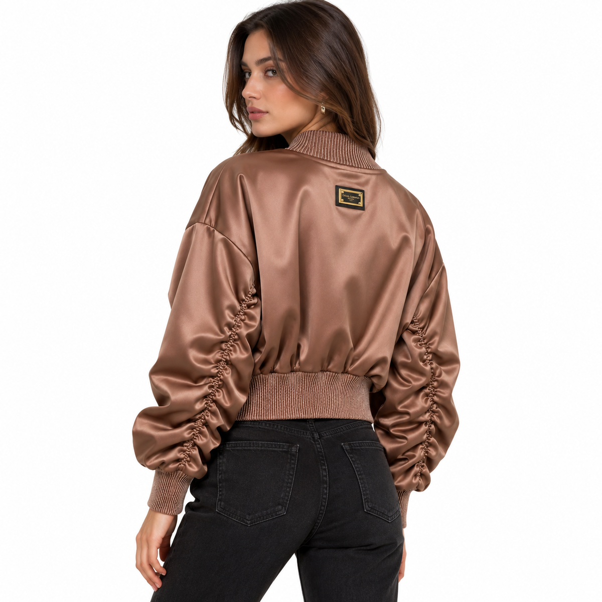 Dolce & Gabbana Bomber Plissetato ブラウン｜ジャケット