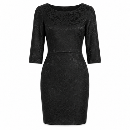 Dolce & Gabbana Dress Sleeve Short Embroidered ブラック｜ワンピース