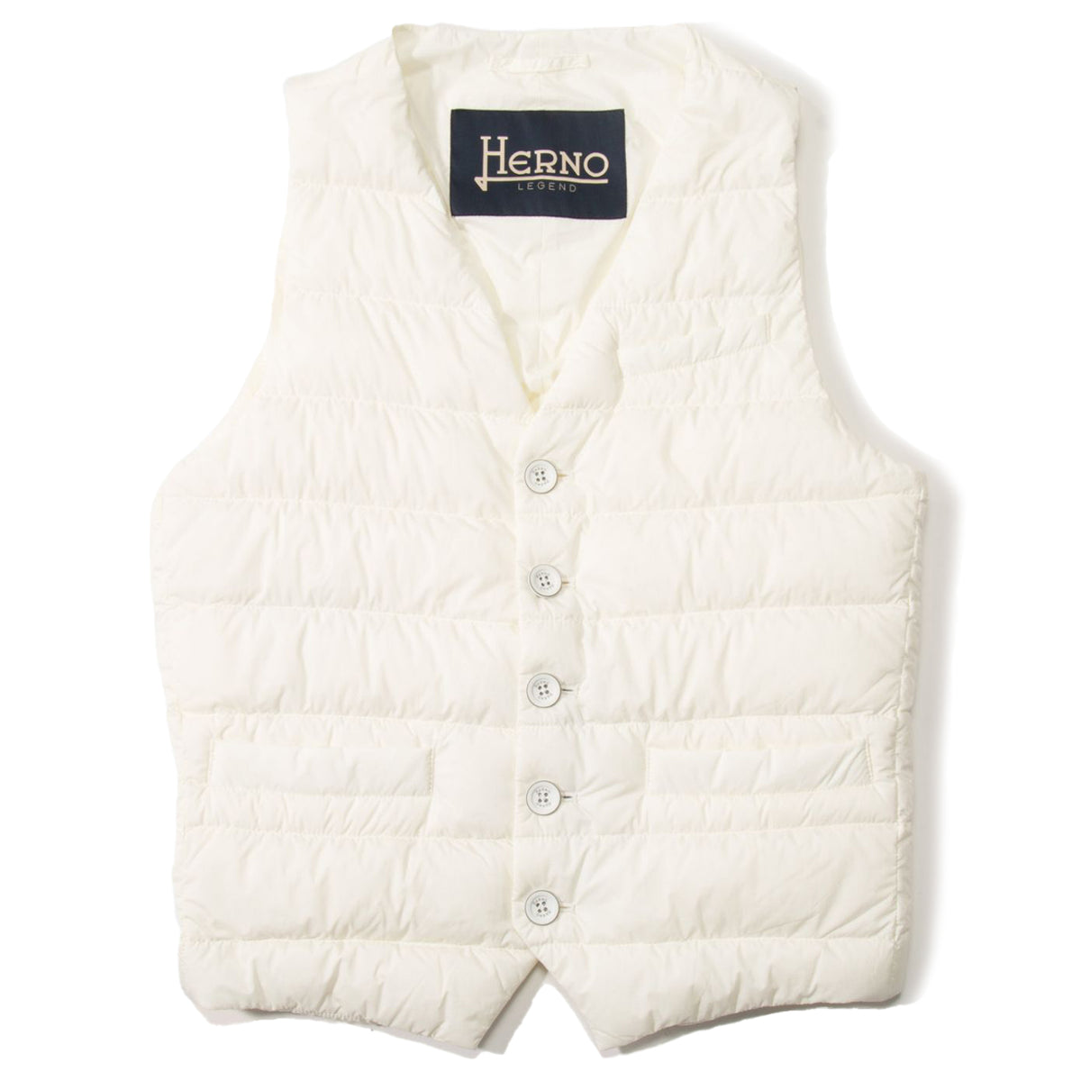 Herno Vest Down Jacket ホワイト｜ダウンジャケット