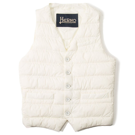 Herno Vest Down Jacket ホワイト｜ダウンジャケット