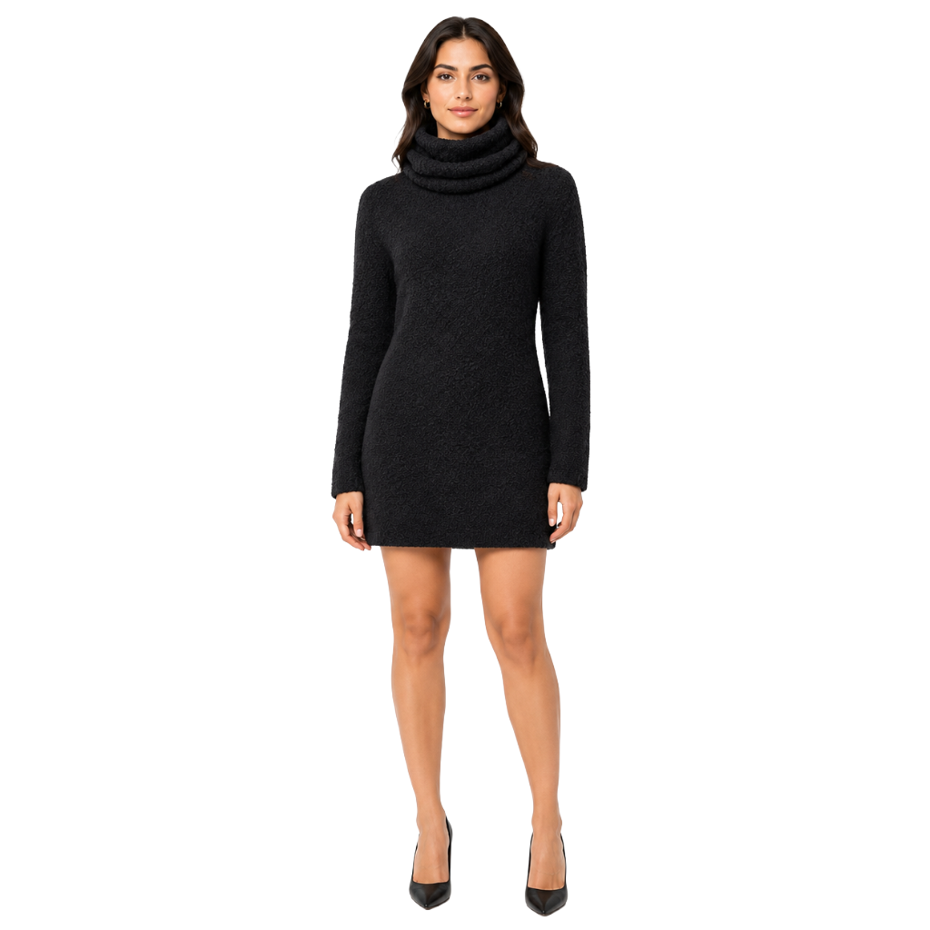 Dolce & Gabbana Dress Bouclè High Neck ブラック｜ワンピース