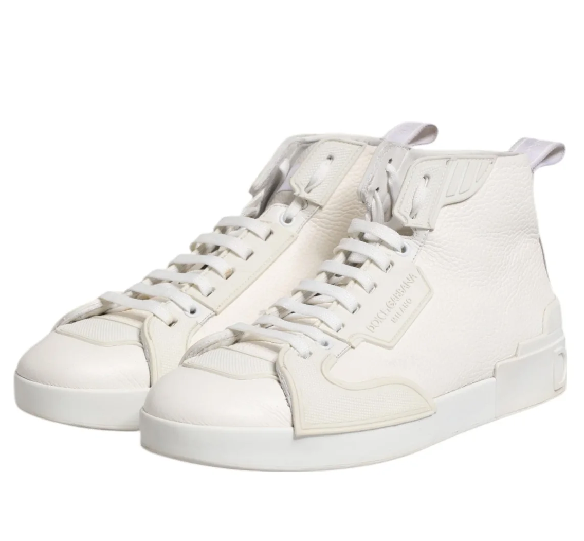 Dolce & Gabbana Sneaker Alta Leather ホワイト｜スニーカー