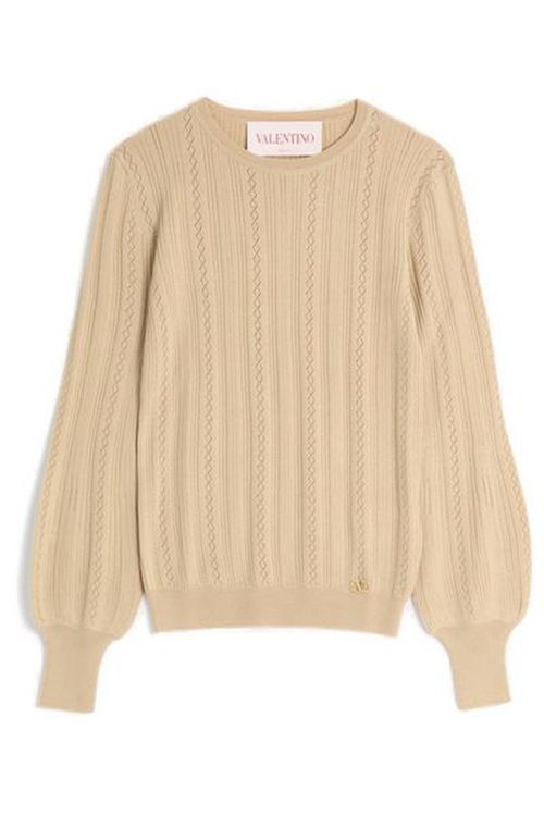 Valentino Garavani Knit Wool ベージュ｜ニット