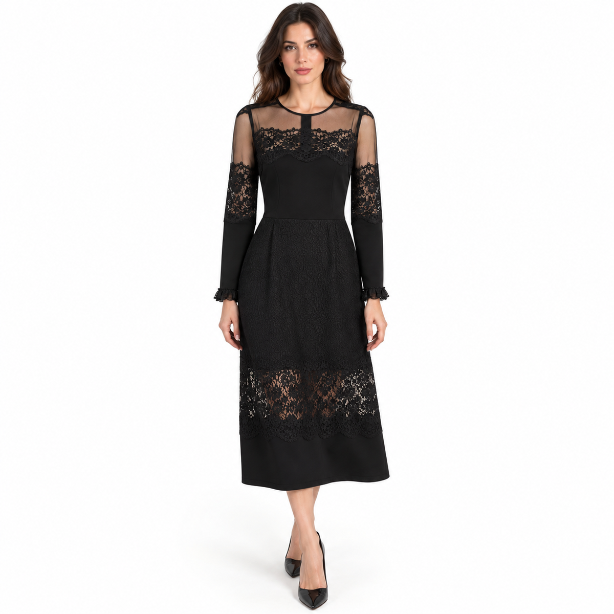 Dolce & Gabbana Dress Long Lace ブラック｜ワンピース