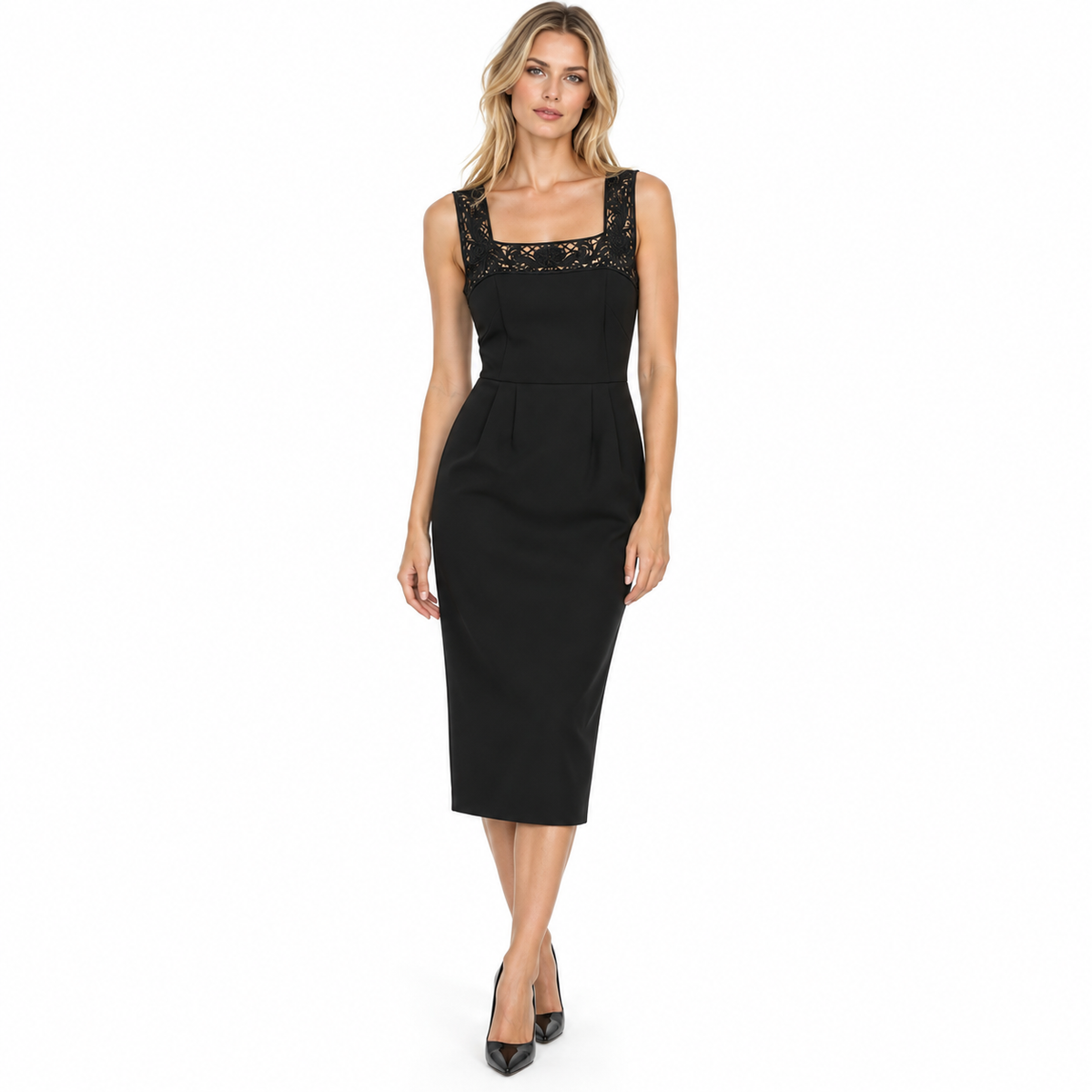 Dolce & Gabbana Dress Viscosa Lace ブラック｜ワンピース
