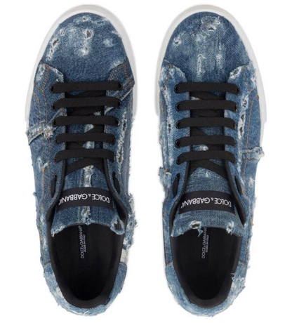 Dolce & Gabbana Patch Denim ブルー｜スニーカー